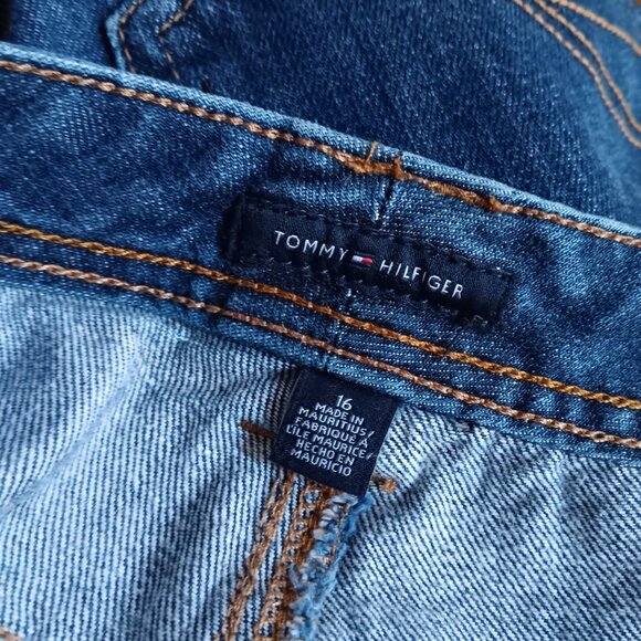 Tommy Hilfiger Women's Shorts 16 Blue Denim Jean - Picture 4 of 4